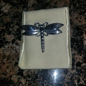 James Avery Silver Dragon Fly Pin (Retired)